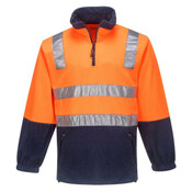 Hi Vis Contrast 1/4 Zip Polar Fleece