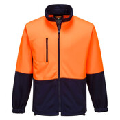 Hi-Vis Water Repellent Contrast Zipped Class D Brush Fleece