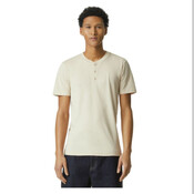 Mens CVC Henley Tee shirt