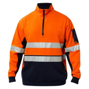 Hivis Half Zip Cotton Pullover