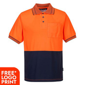 Hi-Vis Micro Mesh Polo Shirt Short Sleeves