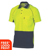 Cotton Backed Cool-Breeze Contrast Polo
