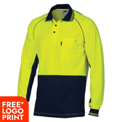 Cotton Backed Cool-Breeze Contrast Polo