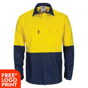 Cool Breeze T2 Vertical Vented Cotton Shirt with Gusset Sleeves