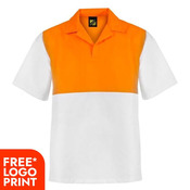 Unisex Food Industry Hi Vis Two Tone Jac Shirt - Short Sleeve