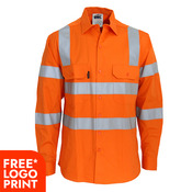 HiVis L/W CSR R/Tape VIC Rail Shirt- Long Ssleeve