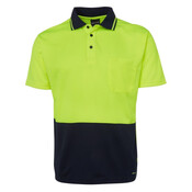 Kids Hi Vis Non Cuff  Traditional Polo