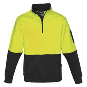 Unisex Hi Vis Half Zip Pullover