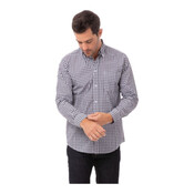 Mens Gingham Dress Shirt