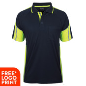 Mens Street Panel Short Sleeve Polo
