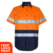 HI-VIS (D+N) Short Sleeves 150G Work Shirt