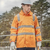 Unisex Hi Vis VIC Rail 4 In 1 Waterproof Jacket