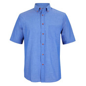 Indigo Chambray Short Sleeve Shirt