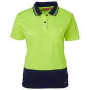 Womens Hi Vis Short Sleeves Comfort Polo