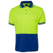 Mens Hi Vis Short Sleeve Traditional Polo