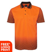 Mens Hi Vis Net Sub Polo