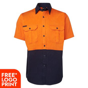 Mens Hi Vis Sort Sleeves 190G Shirt