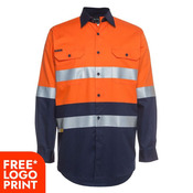 Mens Hi Vis (D+N) Long Sleeve 190G Shirt