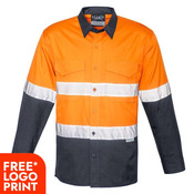 Mens Rugged Cooling Taped Hi Vis Spliced Shirt
