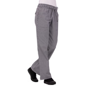 Womens Small Check Chef Pants