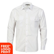 Polyester Cotton Work Shirt - Long Sleeve