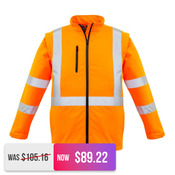 Unisex Hi Vis 2 in 1 X Back Soft Shell Jacket