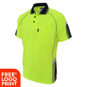 Mens Hi Vis Galaxy Sublimated Polo