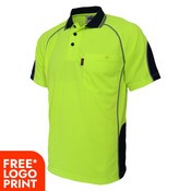 Hi Vis Semicircle Piping Polo