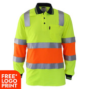 2 Tone Cotton Back Biomotion Taped Polo